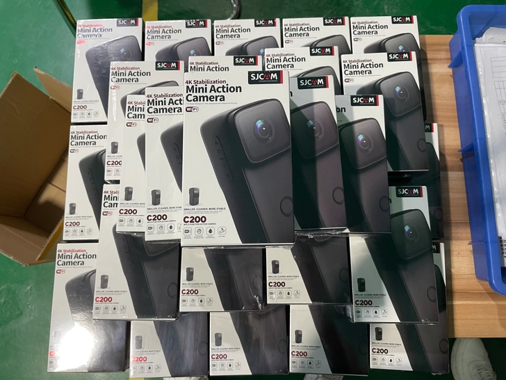 SJCAM C200新款拇指运动相机摩托车...