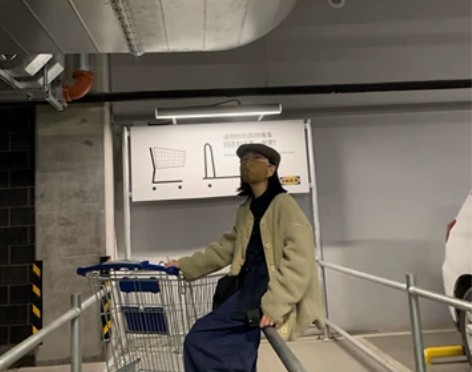 KC「C系列」日系复古宽松茧型可调节松紧腰...