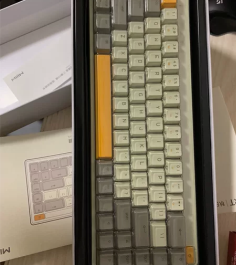 键盘三模小米有品 米物ART机械键盘无线蓝...