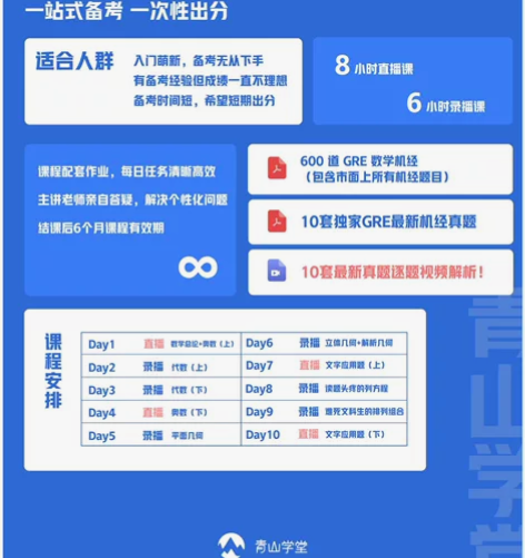 转一个青山学堂程黛苑gre数学课，包含图中...