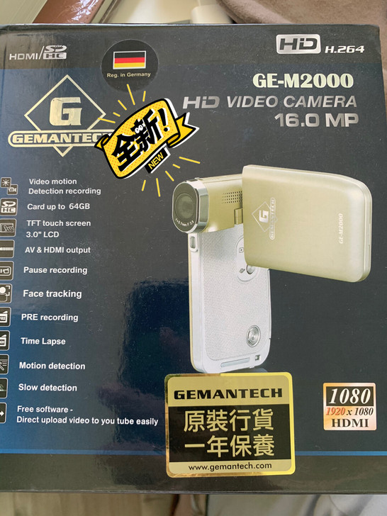 带录像相机，香港入，能开机 一切全新好用。...