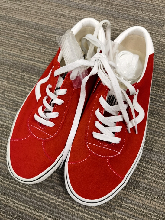 VANS/范斯 红色42码反皮低帮帆布鞋休...