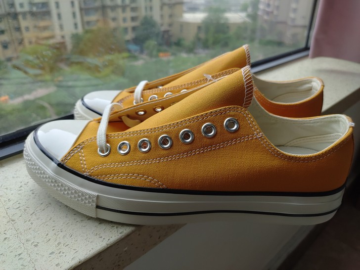 CONVERSE匡威1970S黄色低帮帆布鞋