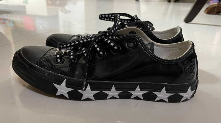 匡威converse米奇麦莉联名低帮漆皮鞋