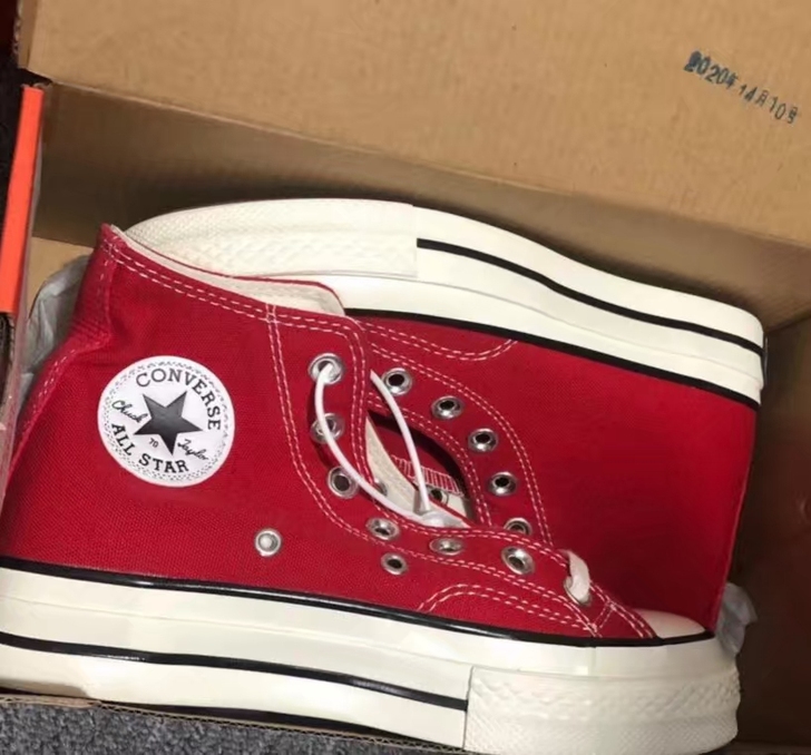 1970s匡威大红色高帮全新 清货啦 清货...
