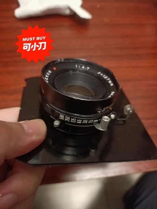 玛米亚127 4.7 大画幅镜头 0号快门