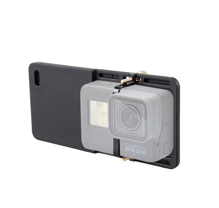 gopro云台转换夹板，运动相机手机云台转换