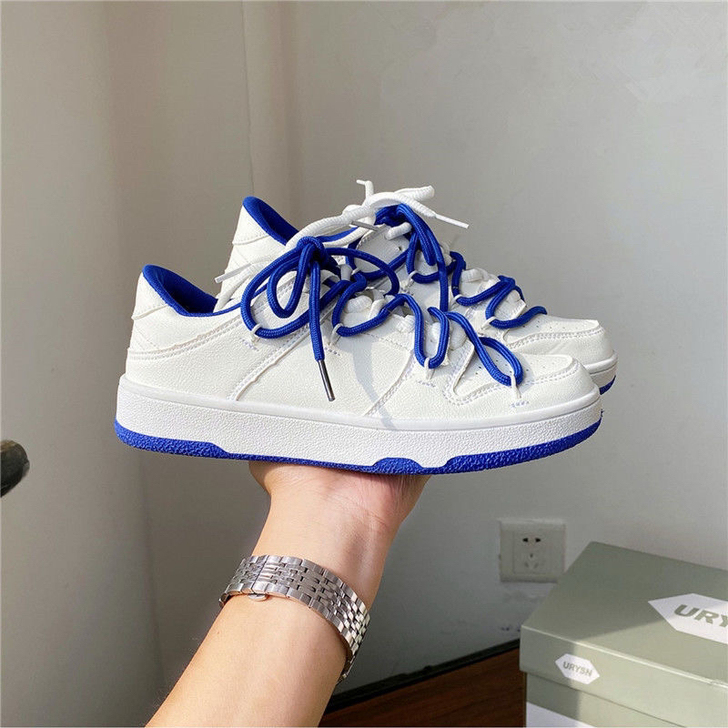 易少年 克莱因蓝德训鞋小众原创爆款板鞋女i...