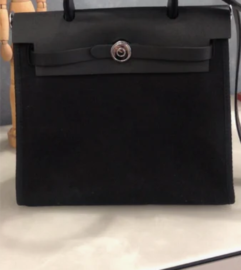 【灰色漾品】帆布凯莉包新款包包女真皮托特包...