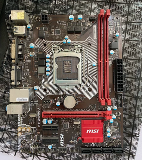 i3 8100cpu微星H110Mpro ...