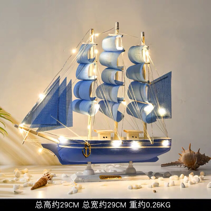 帆船 全新装饰工艺品 客厅书房儿童房摆件 ...