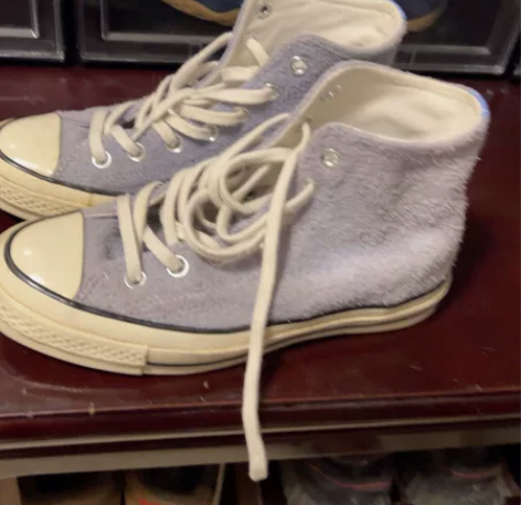 匡威女鞋高帮19年2月得物711购入成色如...