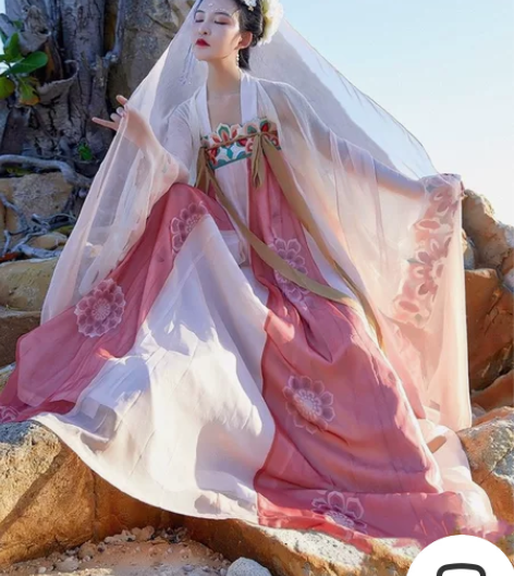 都城南庄汉服长安花齐腰下裙，齐腰齐腰，xs...