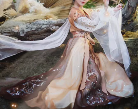 都城南庄汉服玄机赋袒领敦煌三件套中国风显瘦...