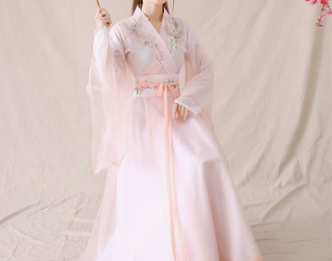 古装女改良汉服仙女飘逸古风广袖舞蹈演出服交...