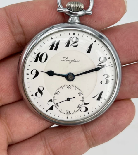 二手中古时代浪琴钢壳怀表 70年代经典款 ...