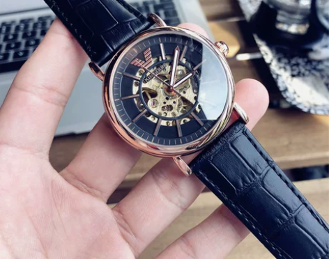 阿玛妮正品黑武士手表男士全自动机械表学生商...