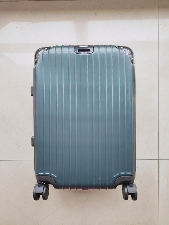 全新万向轮行李箱22寸拉杆箱旅行箱纯色墨绿...