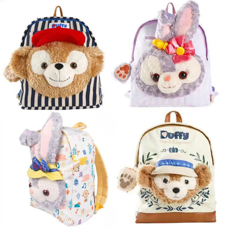 迪士尼双肩背包星黛露史黛拉兔头达菲熊毛绒公...