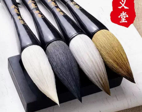 羊毫轩义堂狼毫抓笔斗笔粗大毛笔特大号写春联的