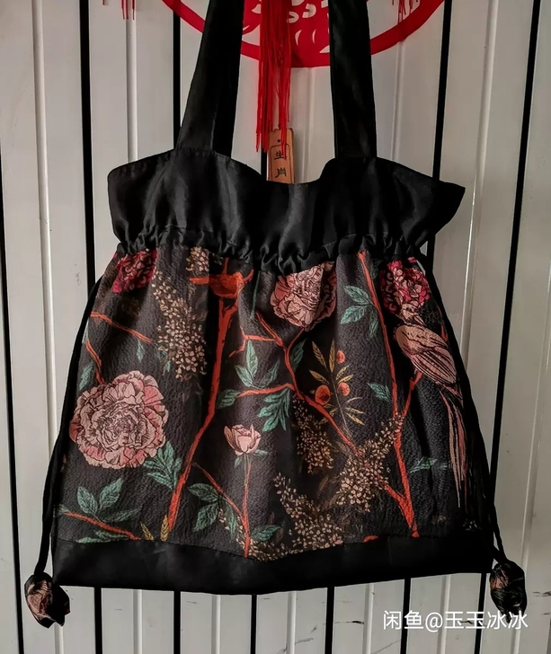 香云纱大容量购物休闲挎包，41*43*6，...