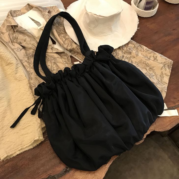 包邮出文艺森女包/原创独立设计欧根纱堆褶褶...