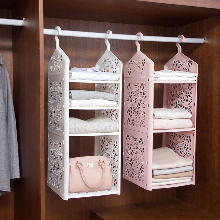 居家家衣柜分层收纳架多层衣物整理架卧室宿舍...