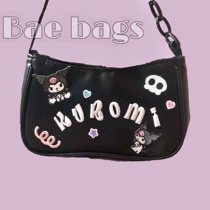 原创库洛米pu腋下包 辣妹暗黑系腋下包