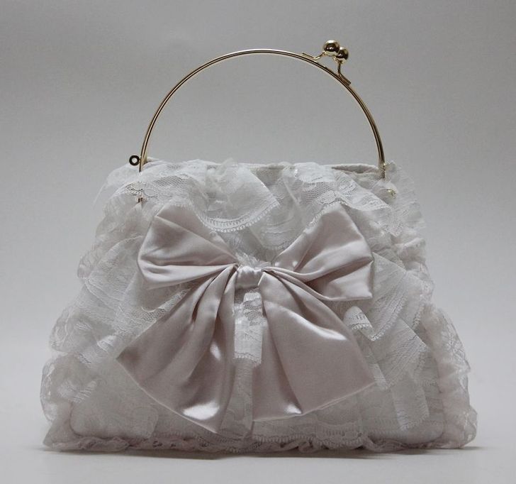 YIYAYO 蕾丝包 女包 花边 口金 蝴...