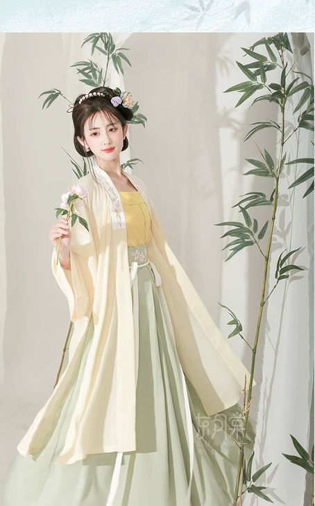 东月棠清风笺多色款宋制汉服三件套夏季中国风...