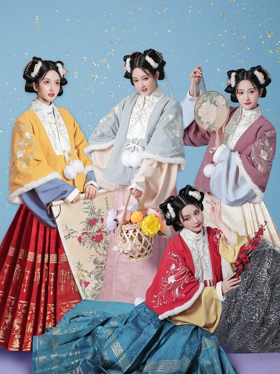 东月棠 流云兔 多色款冬装汉服汉元素女正品...