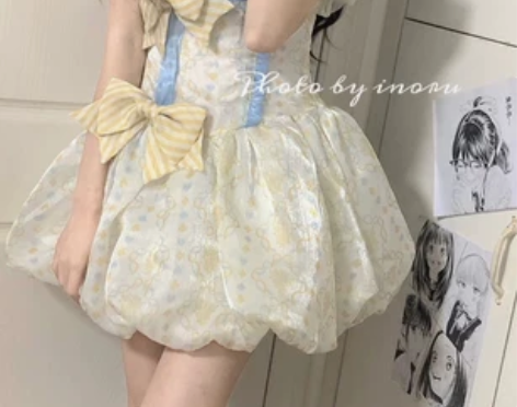 乖巧洛丽塔公主花苞裙女2022夏季新款蝴蝶...