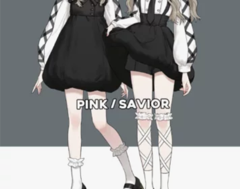 pinksavior【蓬蓬主义】黑白绑带衬...