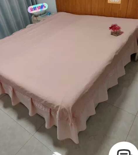 自制韩式公主风纯棉床裙，@@##水xing...