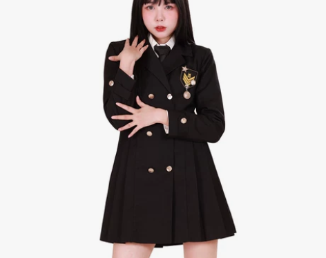 高桥十一原创《高桥中》徽章可拆卸JK制服裙...