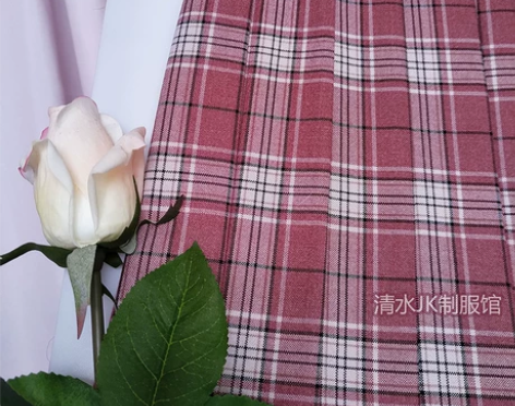 【西柚】成品布正统jk制服百褶裙高腰殷红色...