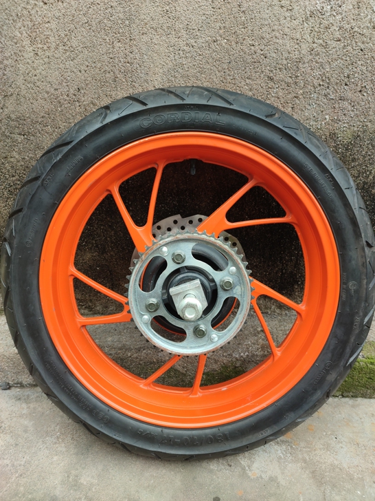 原装正品实物ktm390后轮总成（二手）成...