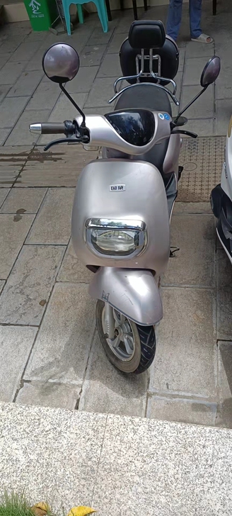 电瓶车，刚刚换的电瓶，爬坡没问题，充满一次...
