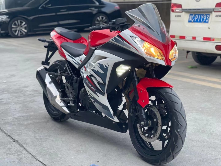 到货一台小忍者，单缸250cc，经典赛道版...