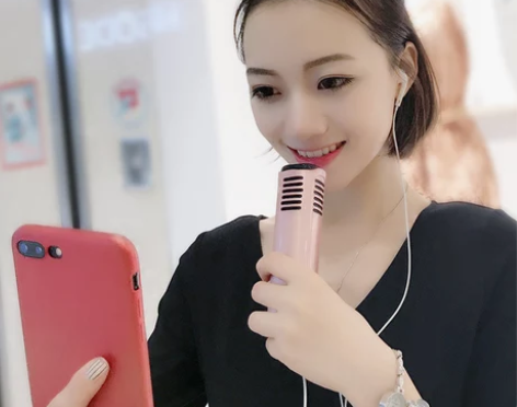 F1声卡唱歌手机专用k歌神器电容麦克风话筒...