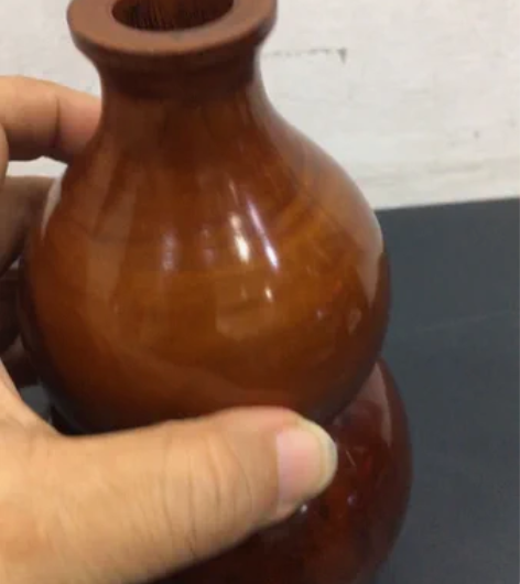 木雕葫芦瓶红豆木雕摆件葫芦摆件有小瑕疵不影...