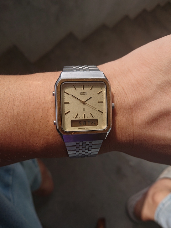 精工双显手表 走时正常成色如图