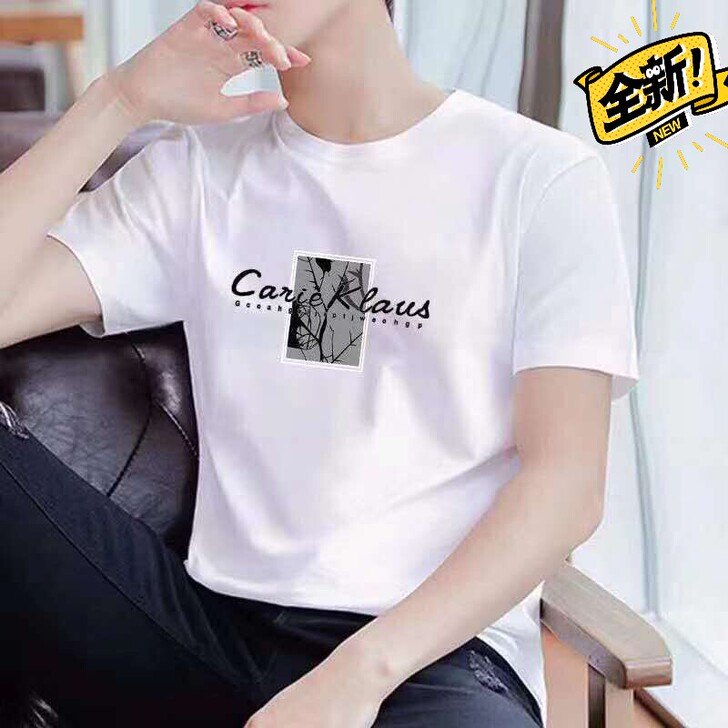 100%纯棉夏季短袖T恤男士韩版学生宽松青...