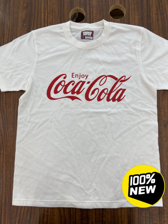 全新全棉220克重磅潮牌咔叽可口可乐T恤包...