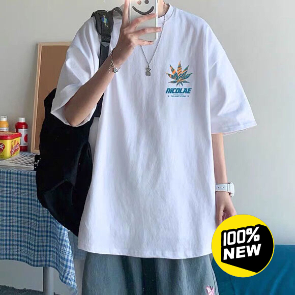 夏季短袖t恤男宽松ins港风原宿学生半袖上...