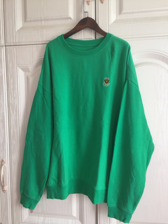 迪士尼男士绿色卫衣180码，毛圈的，男女都...