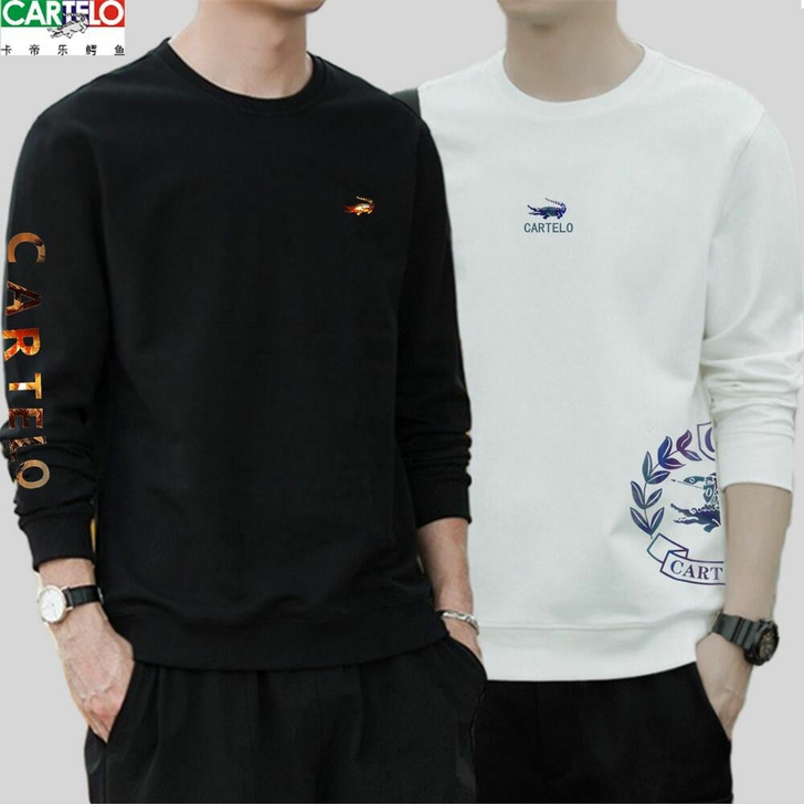 春秋卫衣男士卡帝乐鳄鱼长袖百搭韩潮流打底衫...