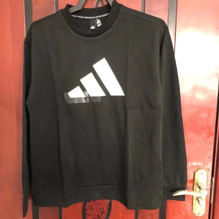 男士圆领宽松透气长袖运动休闲卫衣套头衫,剩...