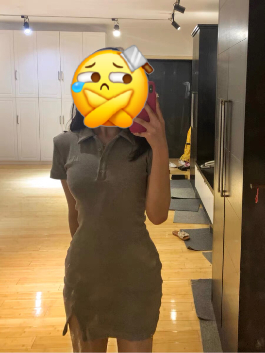 灰色包臀裙 s码