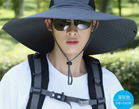 遮阳帽 遮阳帽防晒帽男士钓鱼帽大檐夏季防晒...